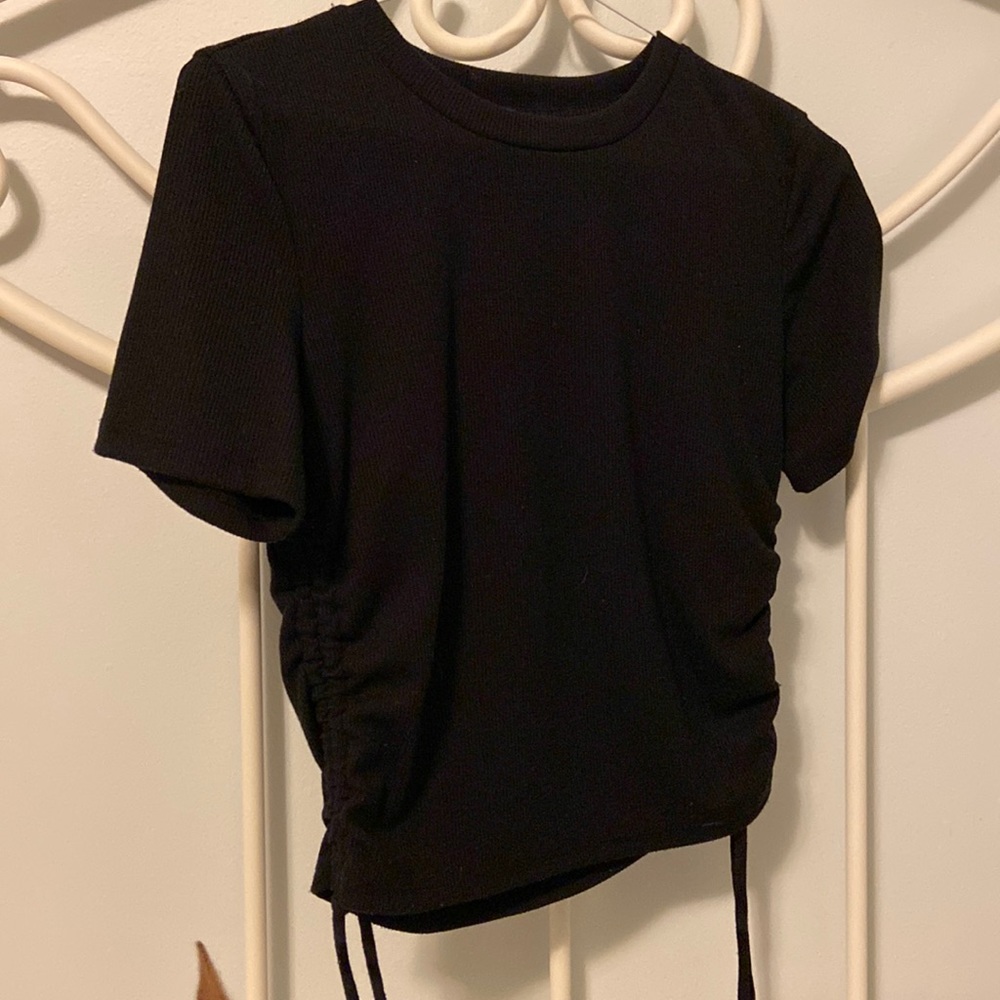 Black ruched size tshirt